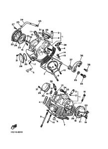 XV1100 Головка цилиндров
