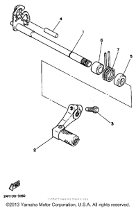 YZ490S Вал переключения