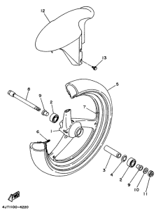 TZ125 Переднее колесо