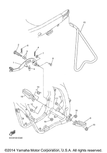 YZ250FV Подножки