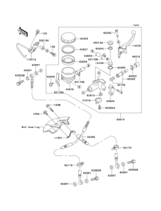 ZX636 Главный тормозной цилиндр