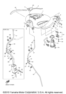 XVS950CT Топливный бак