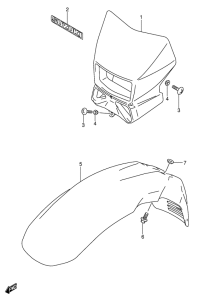 DR650 Фара головного света