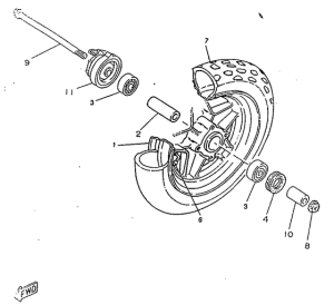 CW50RSX Переднее колесо
