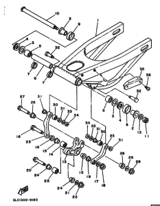 TZ250 Задний рычаг и подвеска