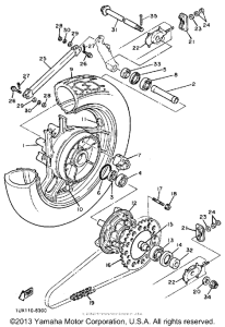 FJ1200TC Переднее колесо