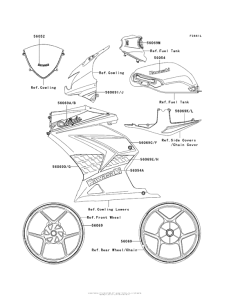 EX250 Decals (Green)(Jafa)