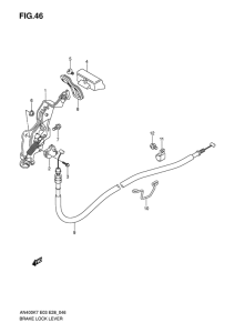 AN400 (ABS) Brake lock lever