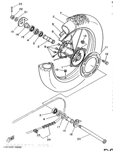 DT125 Переднее колесо