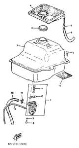 YE50 Топливный бак