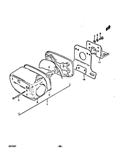 GS550 Задний комбинированный сигнал