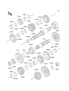 KLE500 Трансмиссия
