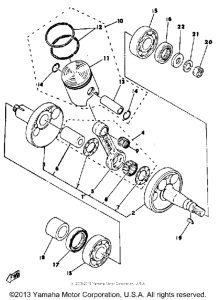 MX80J Коленвал,поршни