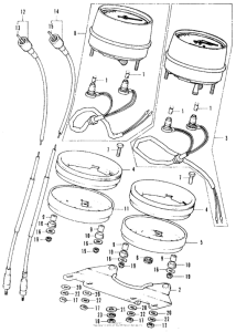 Speedometer + tachometer k2