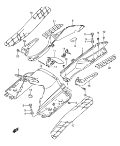 AN400 Щиток облицовочный задний