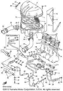 YZF600RK Впускная система