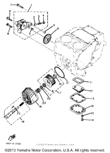 XS400SJ Oil pump oil cleaner