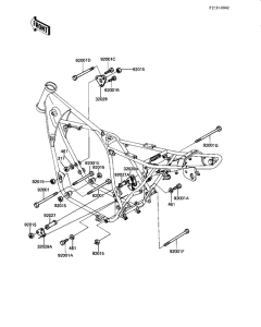 KZ440 Рама ,крепежные детали