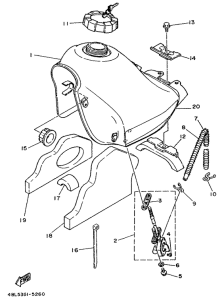 DT125E Топливный бак