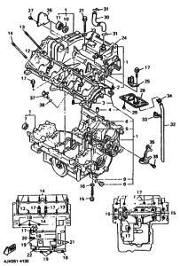 YZF600R YZF600RH Картер двигателя