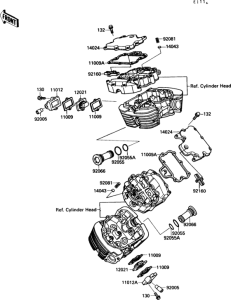 VN1500 Крышка головки цилиндров