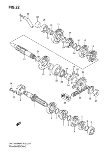 DR-Z400 Трансмиссия