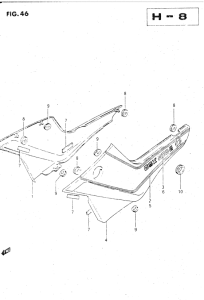 GSX500 Обтекатель задний
