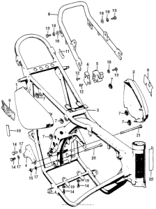 XL70 Frame + side cover