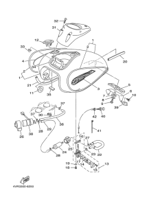 XVS650 Топливный бак