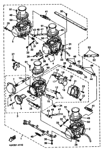 YZF600R YZF600RH Carburetor assy