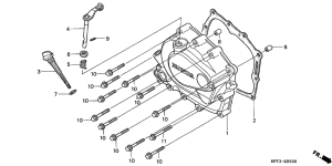CLR125 Крышка картера правая