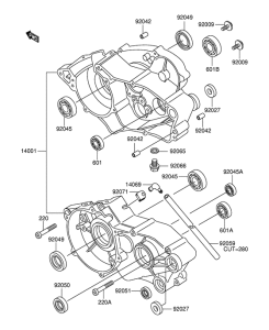 RM60 Картер двигателя