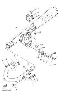 SR500 Выхлопная система