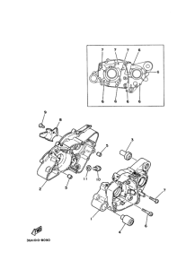 TDR80 Картер двигателя