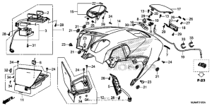 CTX1300 (ABS) Кожух бака