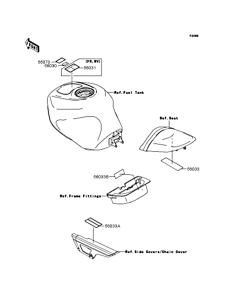 ZX600 Лейбл предостережения