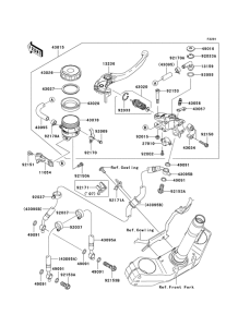 ZR1000 Передний тормозной цилиндр
