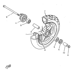 CW50RSX Переднее колесо