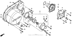 PC800 Крышка картера левая