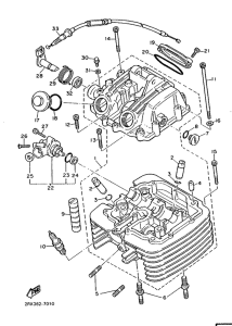 XT500T Головка цилиндров