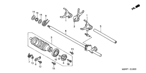  Вилка переключения передач