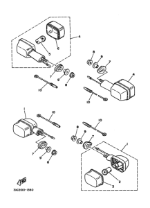 R1-Z Rear flasher light assy