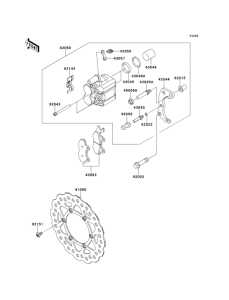  Передний тормоз