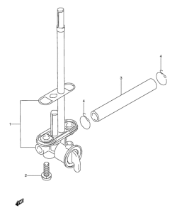 RMX250 Топливный кран