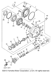 XJ700N Ведущий вал