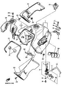 XT400E Fuel tank assy