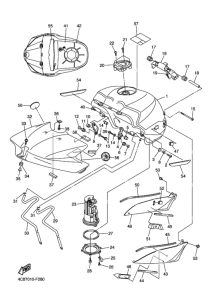 YZF-R1R ( RaceBase) Fuel tank assy
