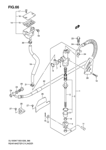 DL1000 Задний тормозной цилиндр