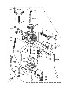 XT250 XT250Z Carburetor assy