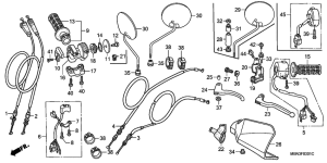 XR650R Handle lever / switch /  cable